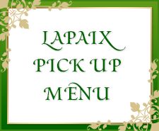 LAPAIX RECOMMENDED MENU